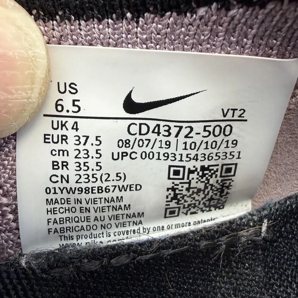 Nike React Infinity Run Flyknit 3 Shoes Womens Size 6.5 Pink Sneakers CD4372-500